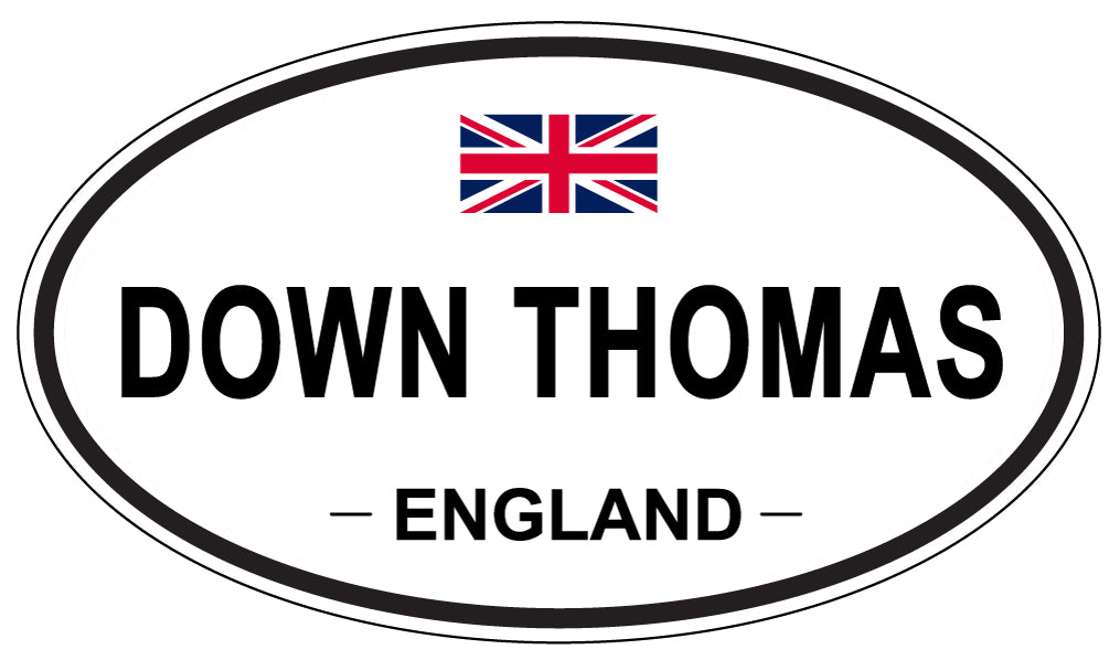 DOWN THOMAS, England - Oval Magnet