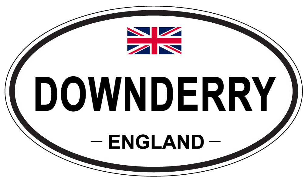 DOWNDERRY, ENGLAND - Oval Sticker