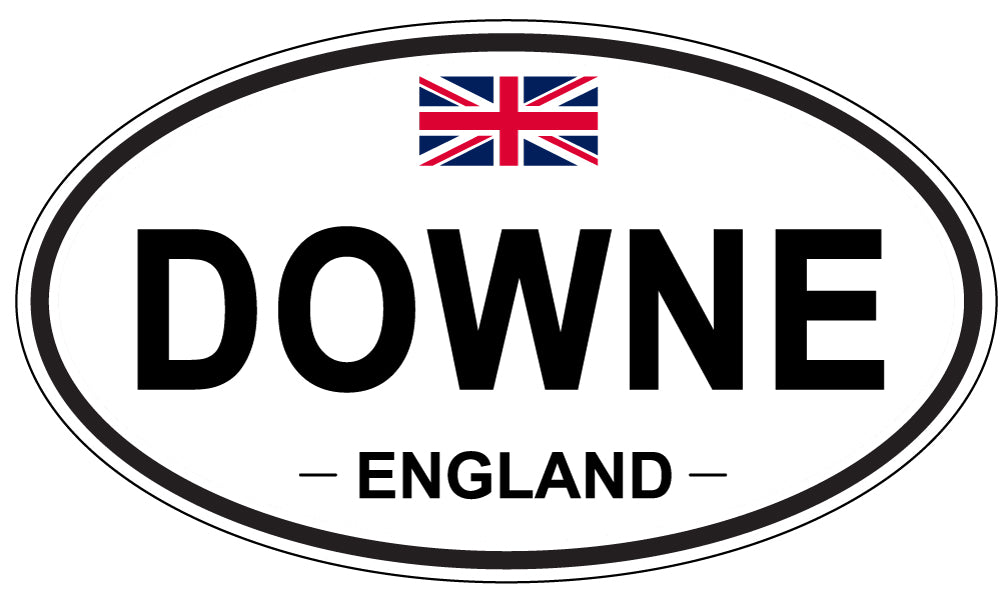 DOWNE, ENGLAND - Oval Sticker