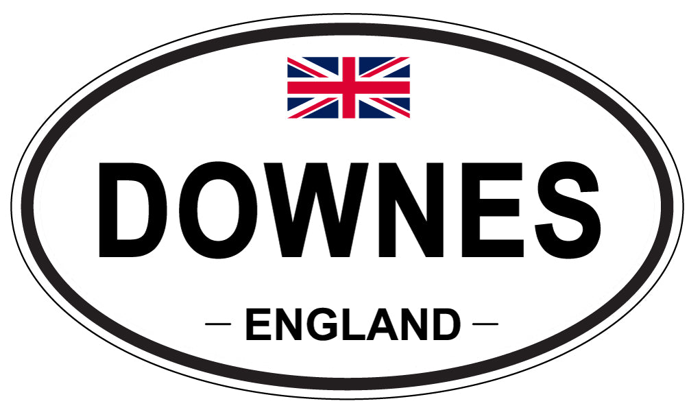 DOWNES, England - Oval Magnet