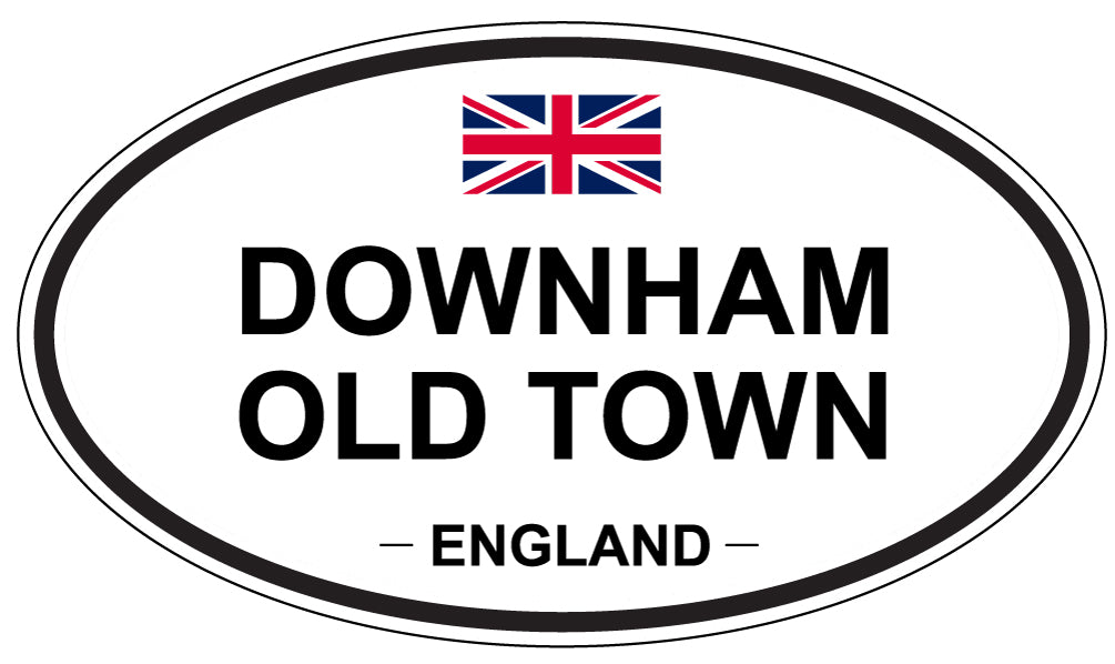 DOWNHAM OLD TOWN, ENGLAND - Oval Sticker