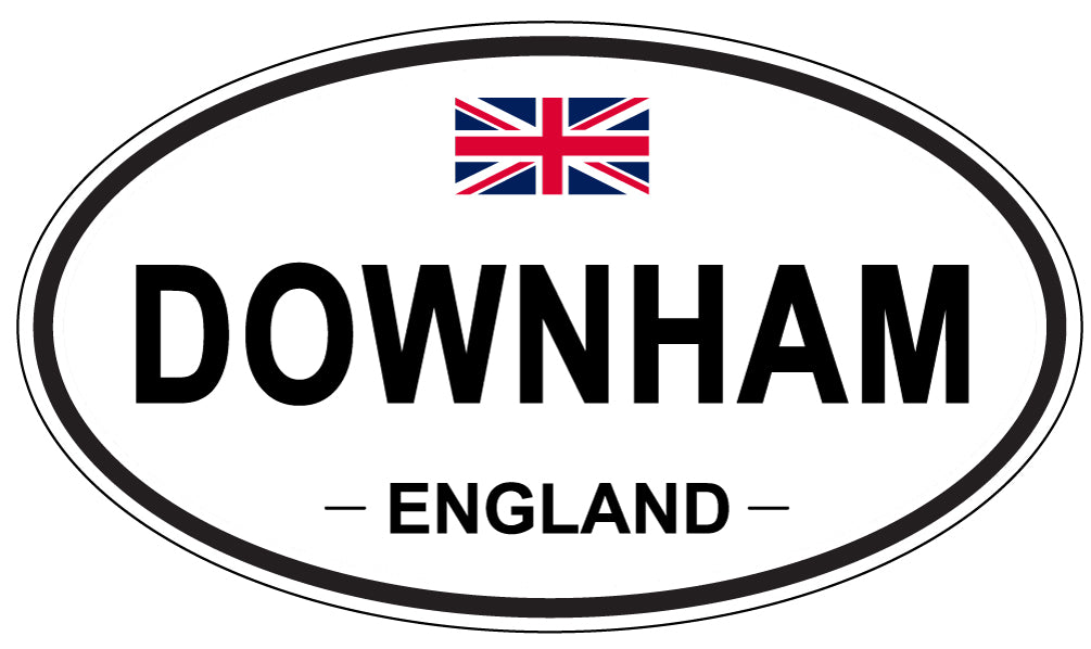 DOWNHAM, ENGLAND - Oval Sticker