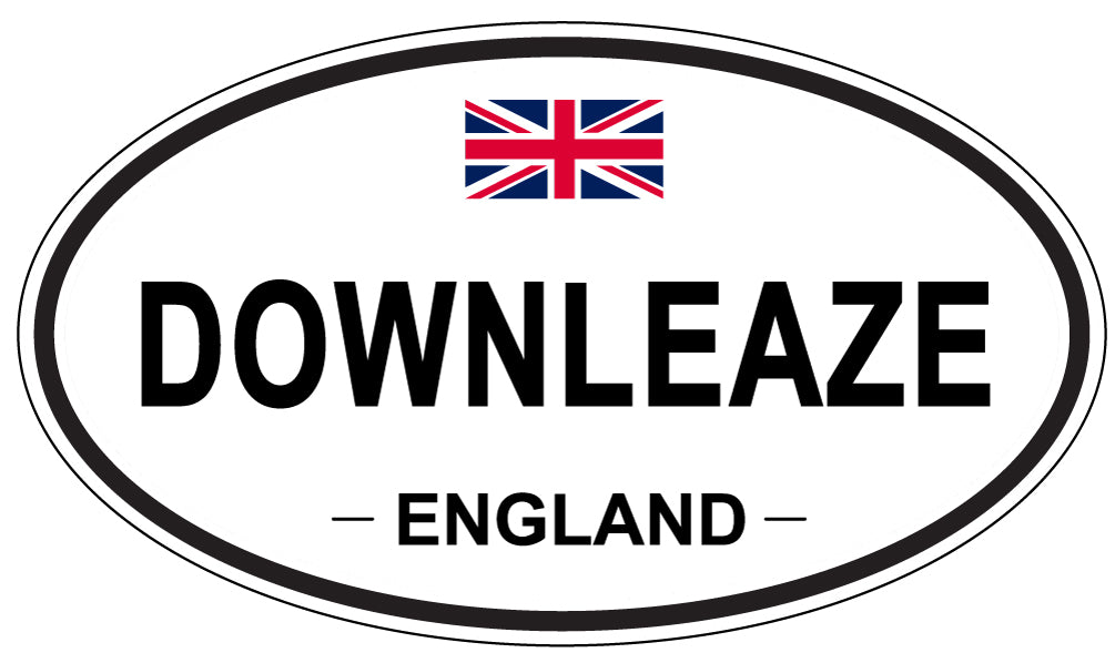 DOWNLEAZE, England - Oval Magnet