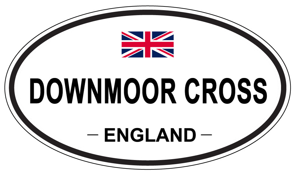 DOWNMOOR CROSS, England - Oval Magnet