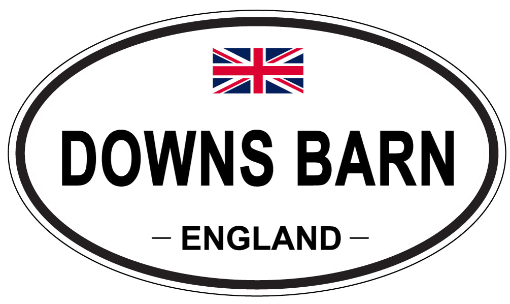 DOWNS BARN, England - Oval Magnet