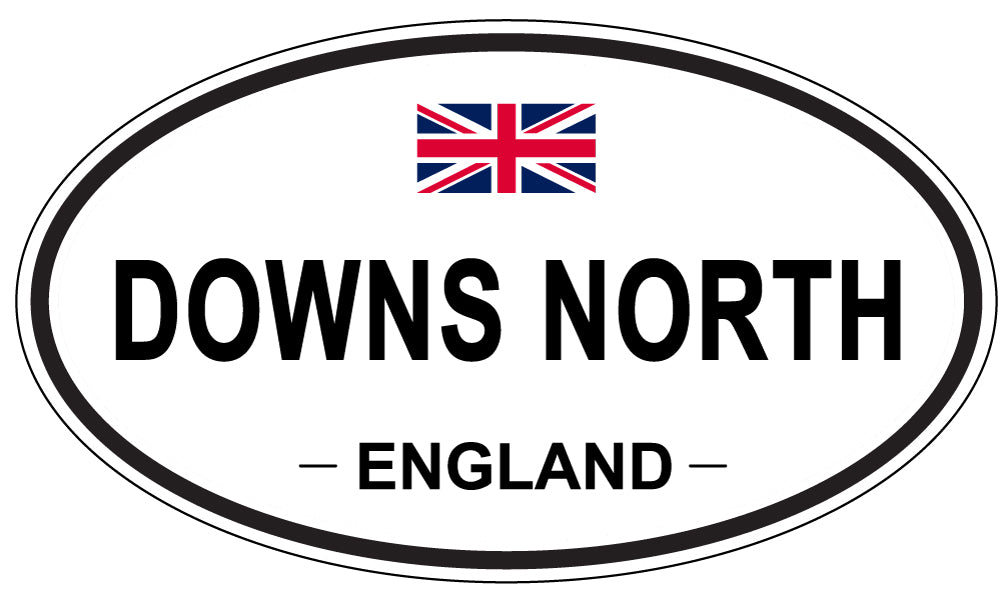 DOWNS NORTH, England - Oval Magnet