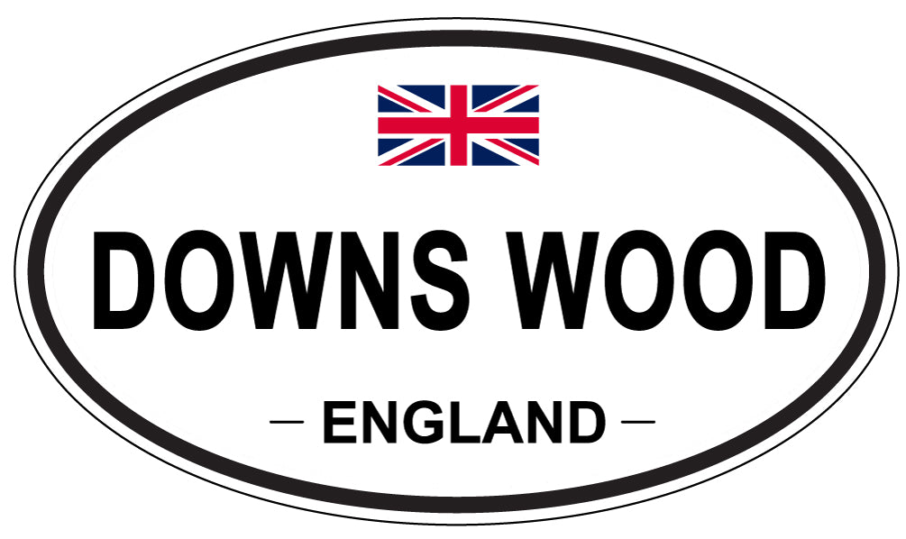 DOWNS WOOD, ENGLAND - Oval Sticker