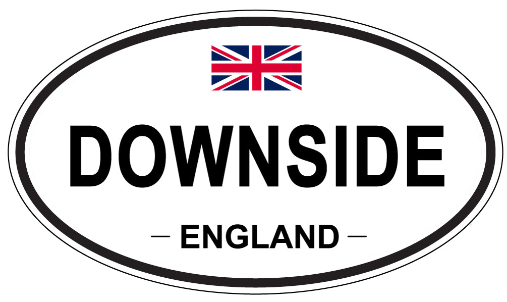 DOWNSIDE, England - Oval Magnet