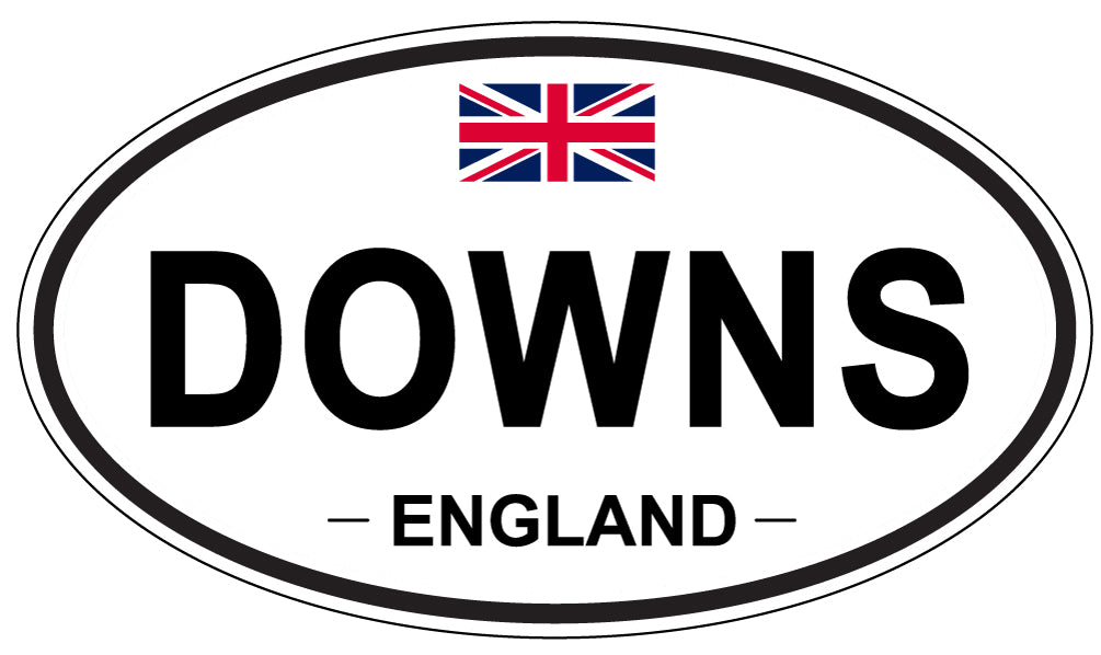 DOWNS, England - Oval Magnet