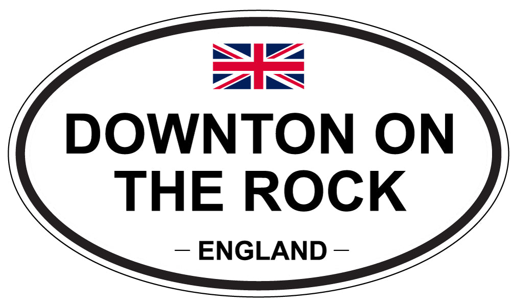 DOWNTON ON THE ROCK, England - Oval Magnet