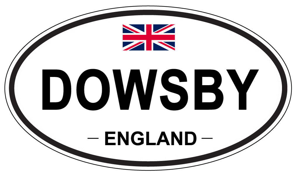 DOWSBY, ENGLAND - Oval Sticker