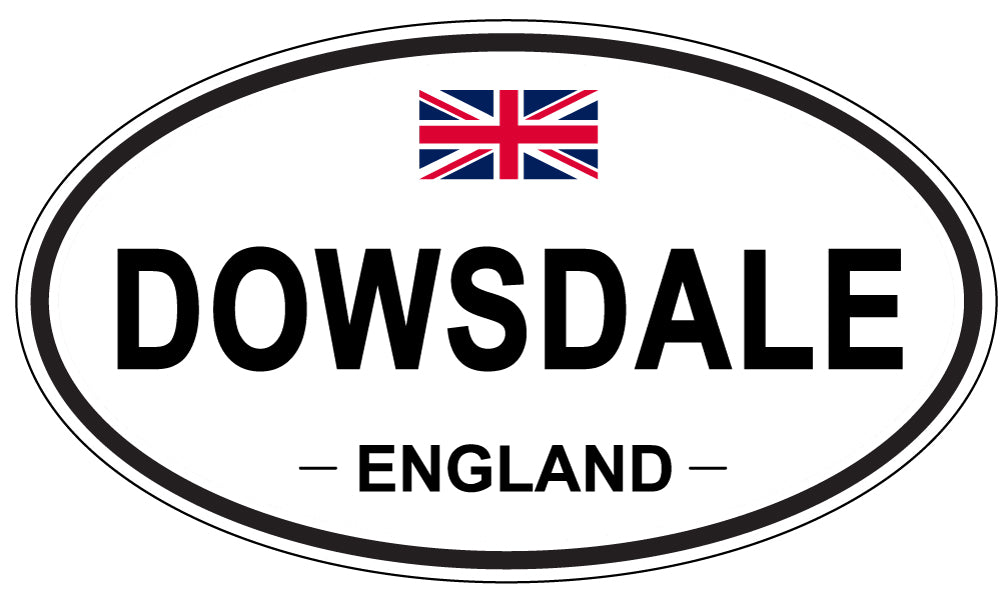 DOWSDALE, ENGLAND - Oval Sticker
