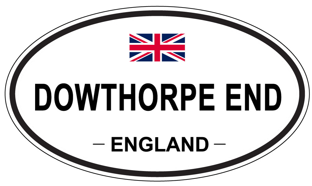 DOWTHORPE END, England - Oval Magnet