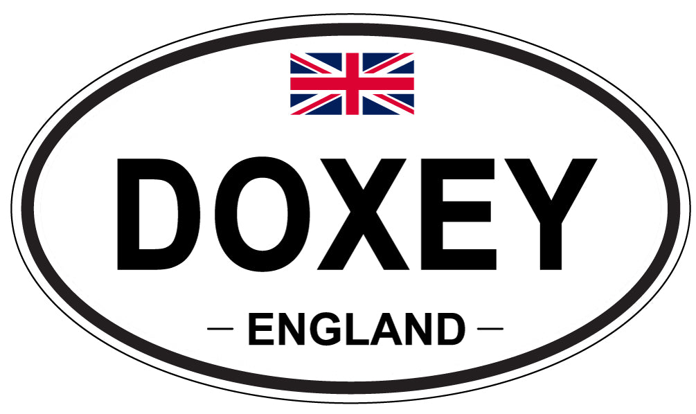 DOXEY, ENGLAND - Oval Sticker