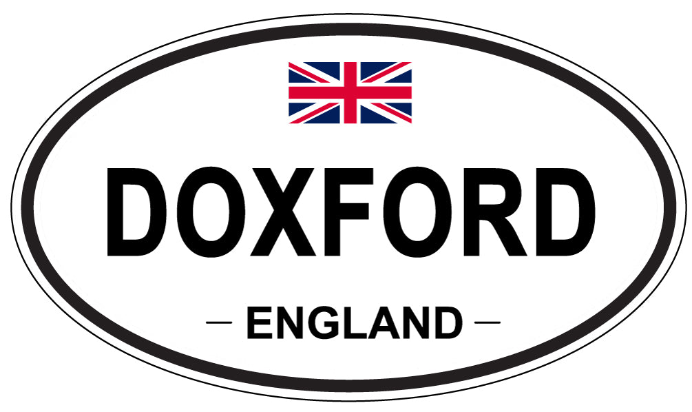 DOXFORD, ENGLAND - Oval Sticker