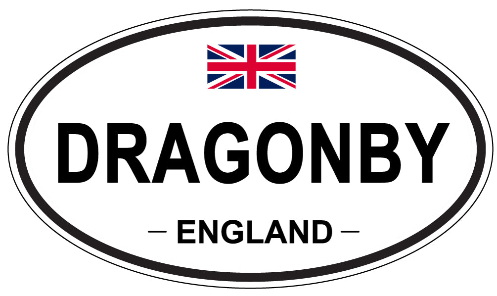 DRAGONBY, England - Oval Magnet