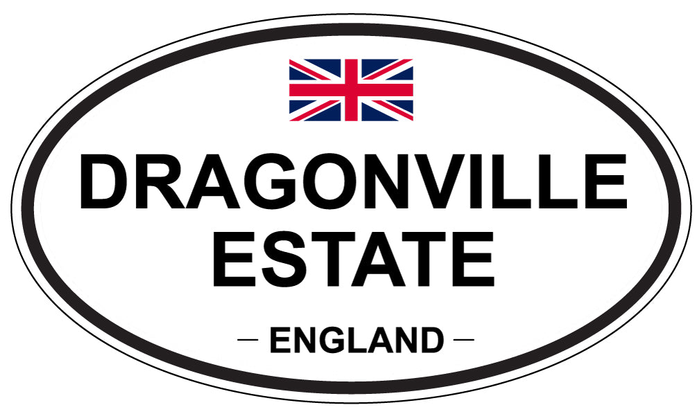 DRAGONVILLE ESTATE, England - Oval Magnet