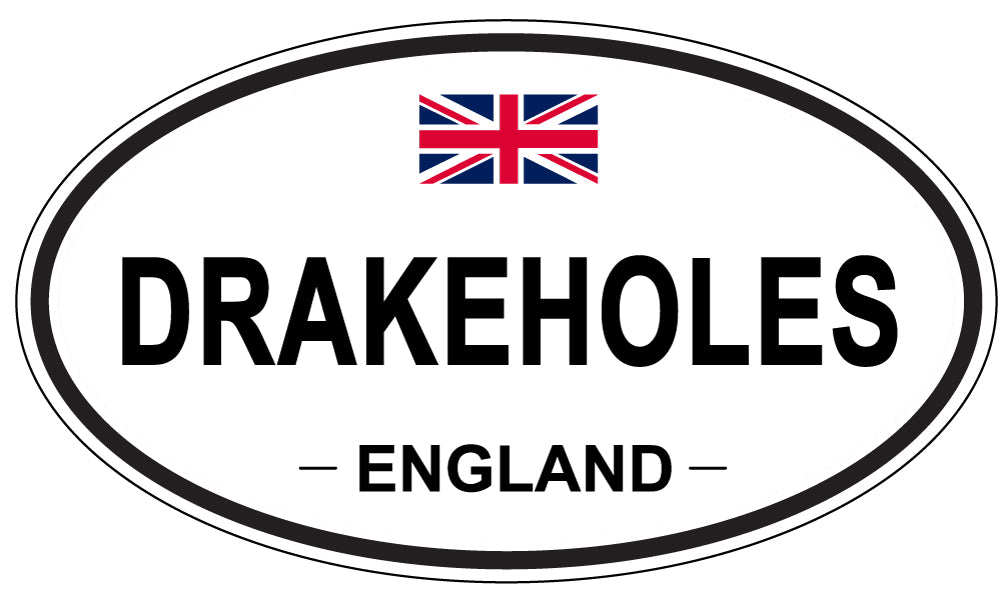 DRAKEHOLES, England - Oval Magnet
