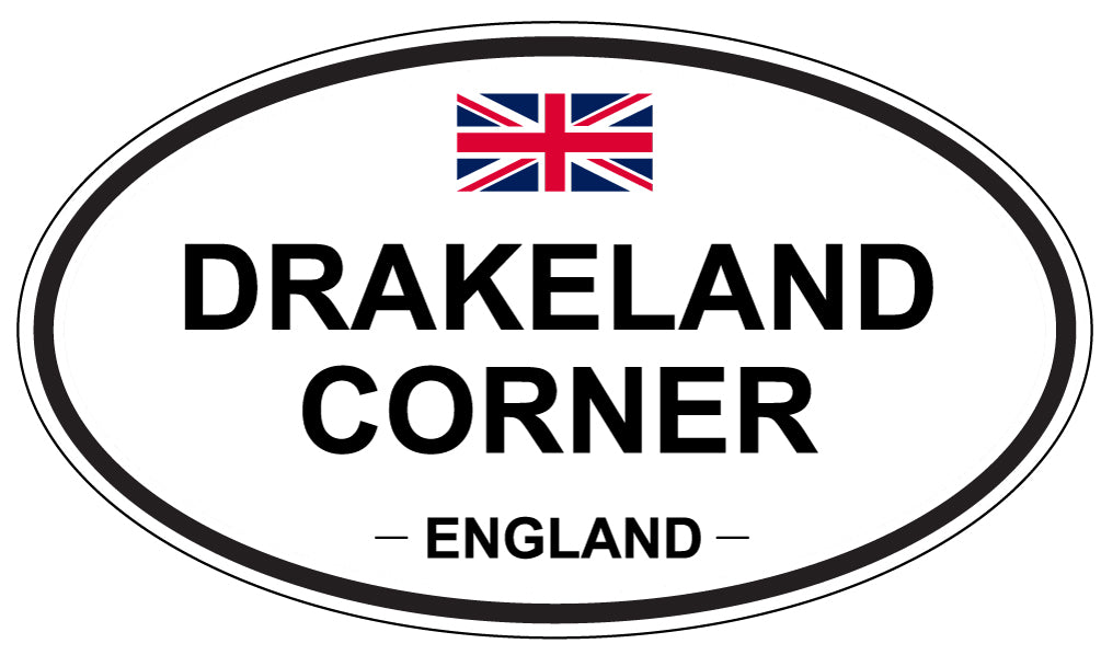 DRAKELAND CORNER, England - Oval Magnet