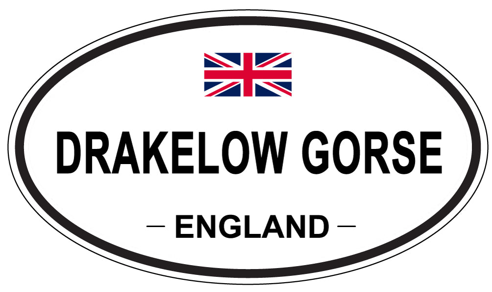 DRAKELOW GORSE, ENGLAND - Oval Sticker