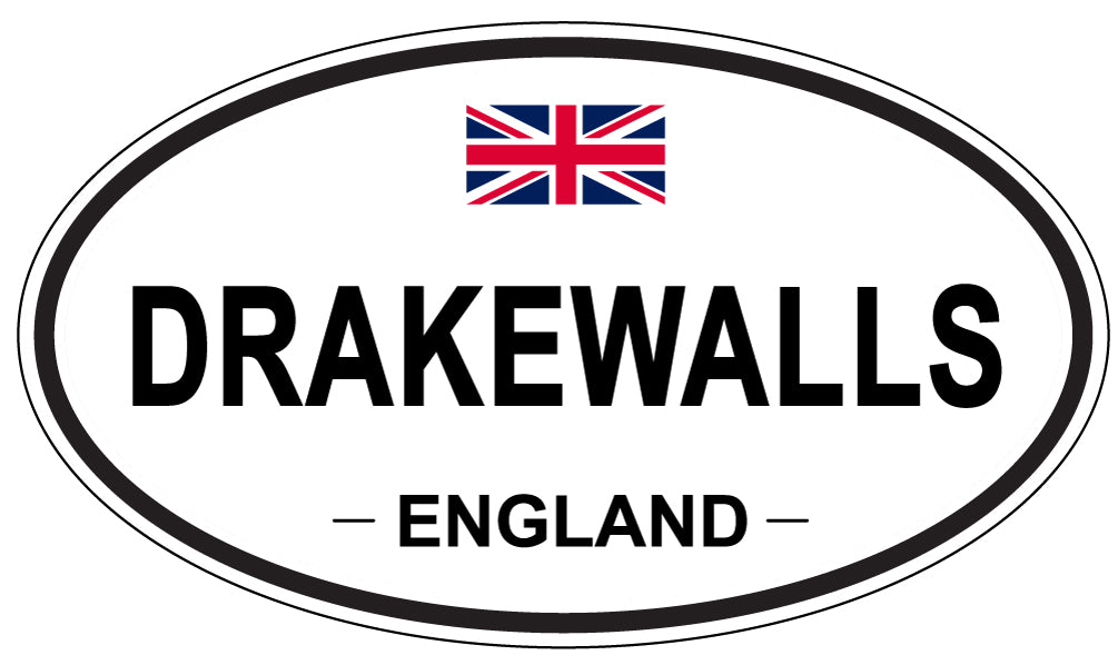 DRAKEWALLS, England - Oval Magnet
