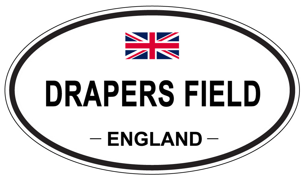 DRAPERS FIELD, England - Oval Magnet