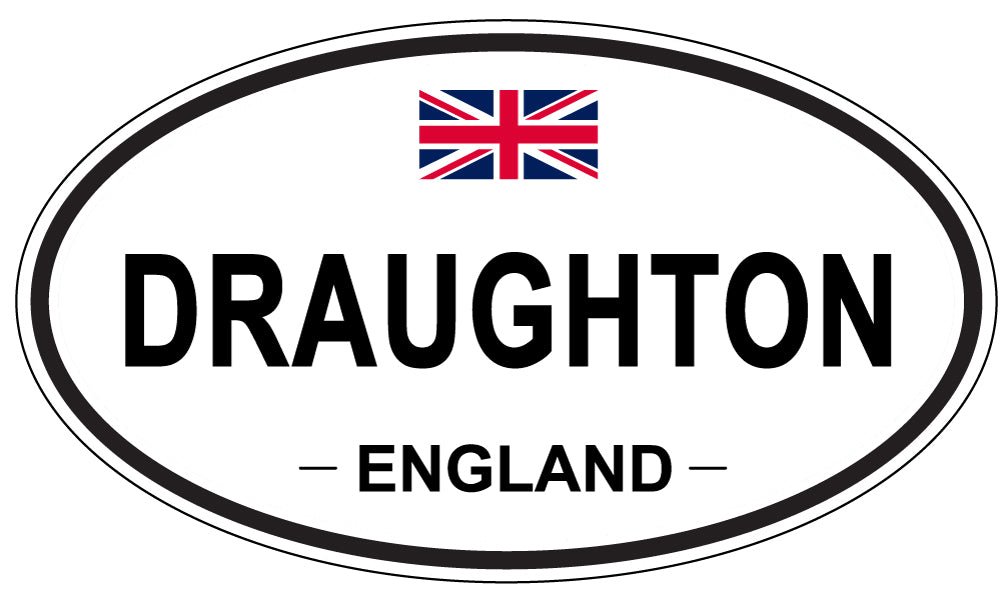 DRAUGHTON, England - Oval Magnet