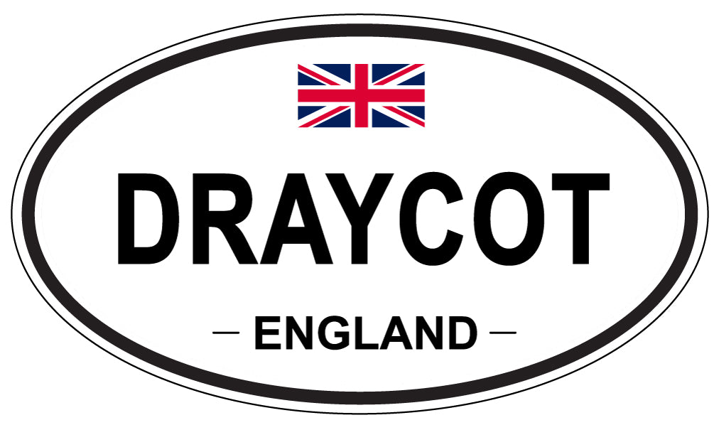 DRAYCOT, ENGLAND - Oval Sticker