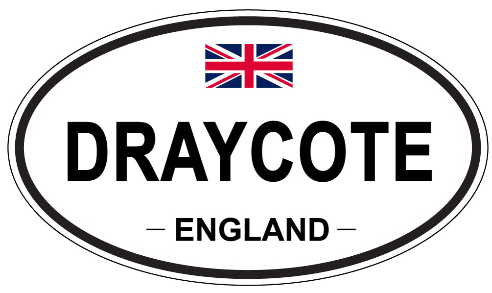 DRAYCOTE, ENGLAND - Oval Sticker