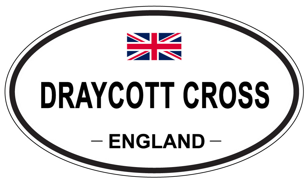 DRAYCOTT CROSS, ENGLAND - Oval Sticker