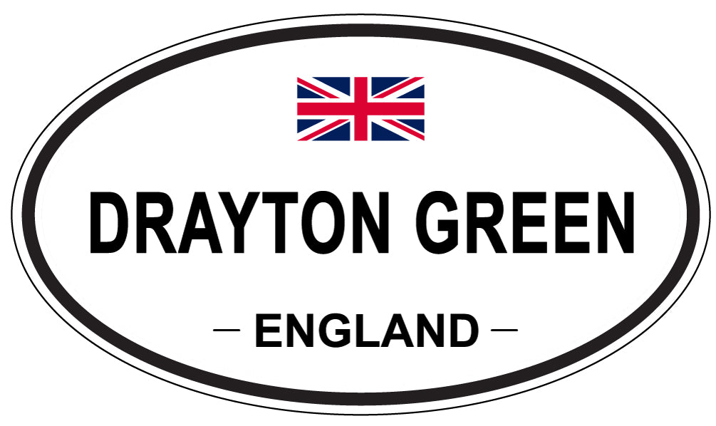 DRAYTON GREEN, ENGLAND - Oval Sticker