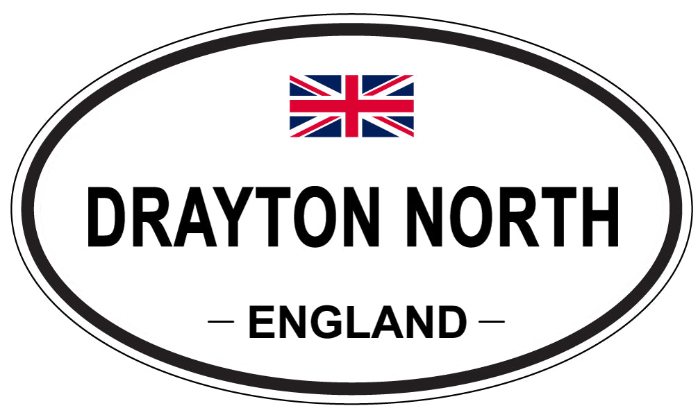 DRAYTON NORTH, ENGLAND - Oval Sticker