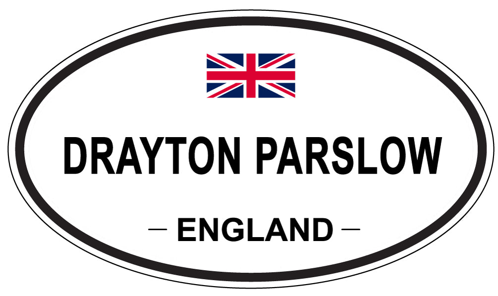 DRAYTON PARSLOW, ENGLAND - Oval Sticker