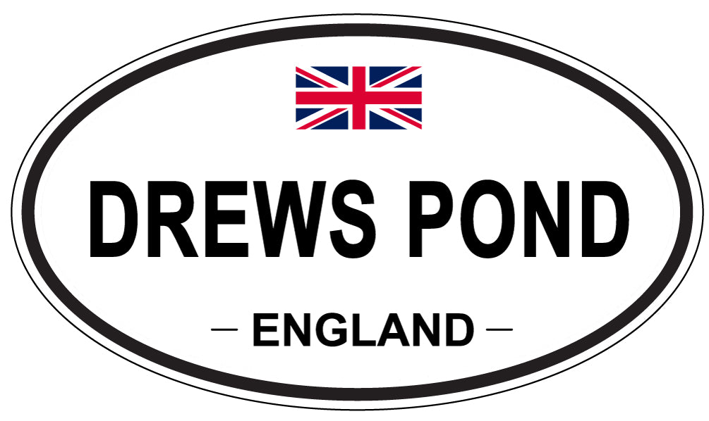 DREWS POND, England - Oval Magnet