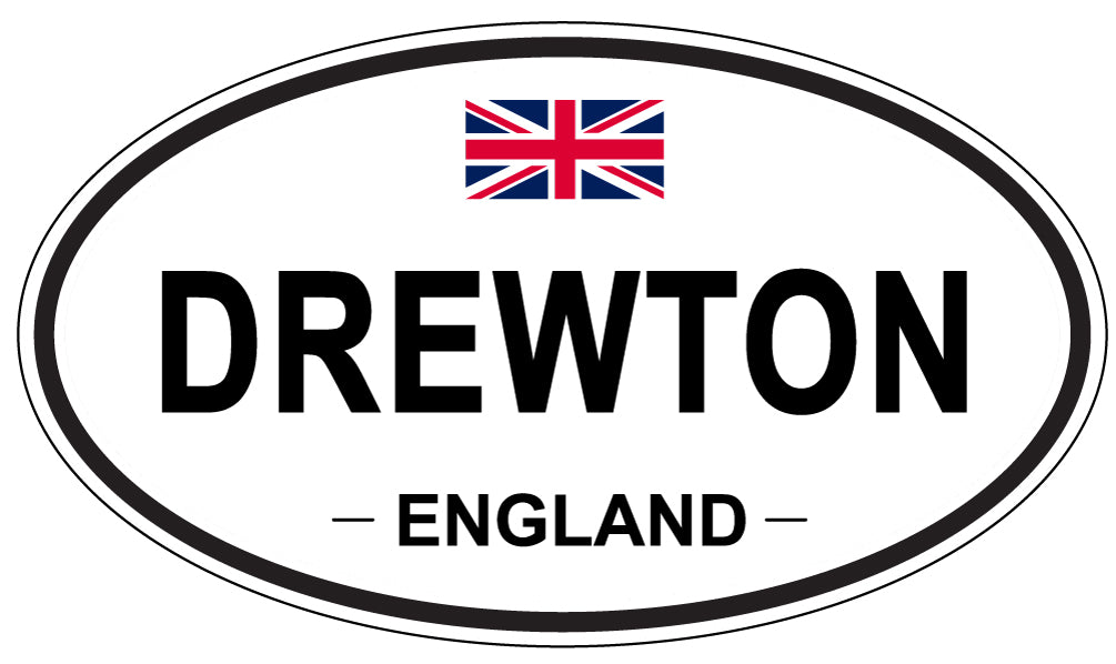 DREWTON, ENGLAND - Oval Sticker