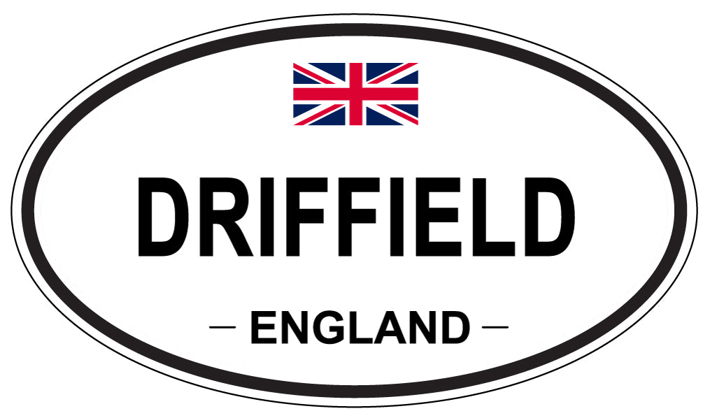 DRIFFIELD, ENGLAND - Oval Sticker