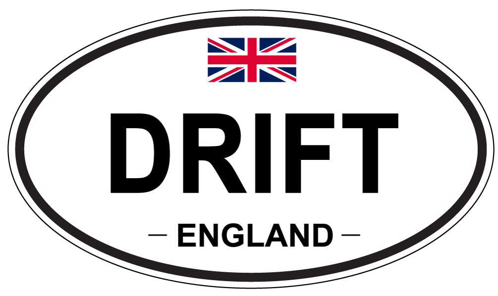DRIFT, England - Oval Magnet
