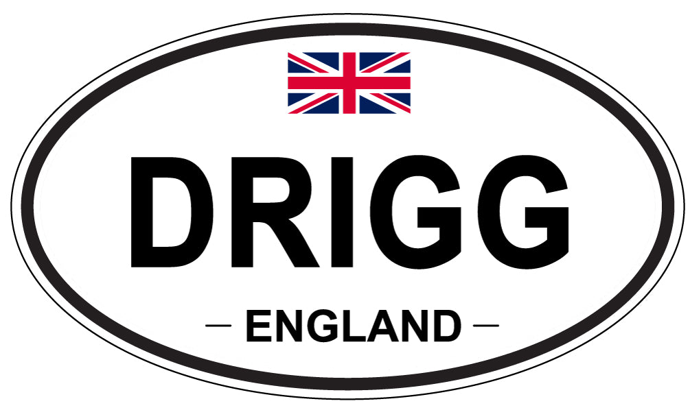 DRIGG, England - Oval Magnet