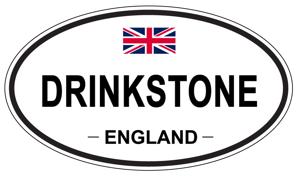 DRINKSTONE, ENGLAND - Oval Sticker