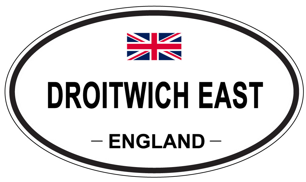 DROITWICH EAST, England - Oval Magnet