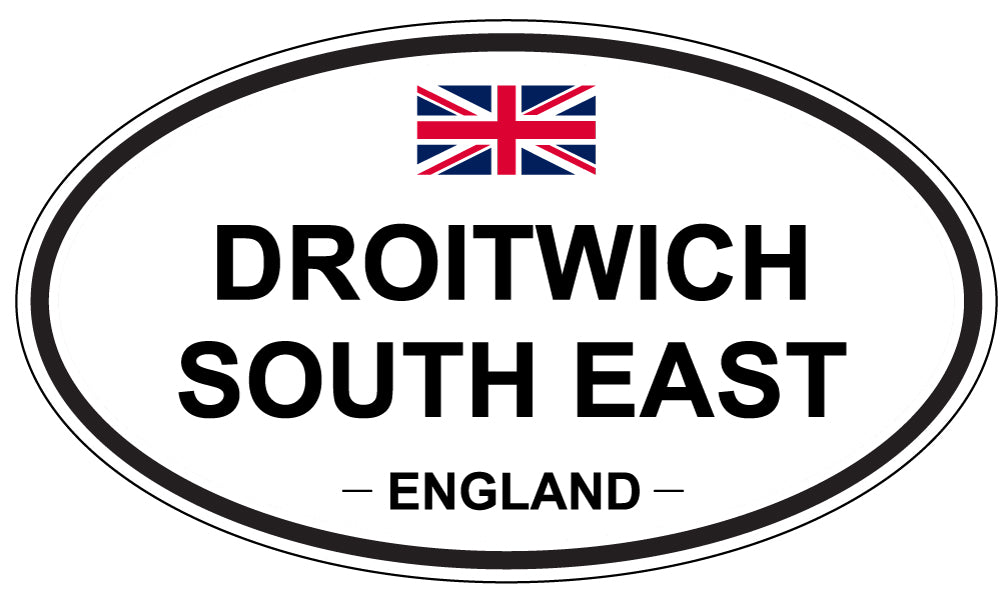 DROITWICH SOUTH EAST, England - Oval Magnet