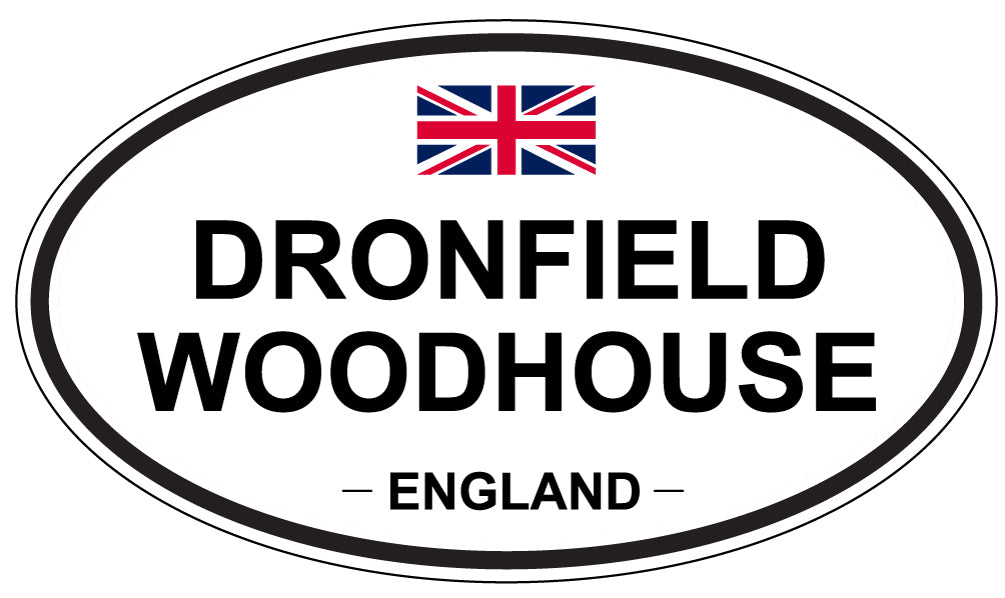 DRONFIELD WOODHOUSE, ENGLAND - Oval Sticker
