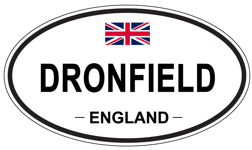 DRONFIELD, ENGLAND - Oval Sticker
