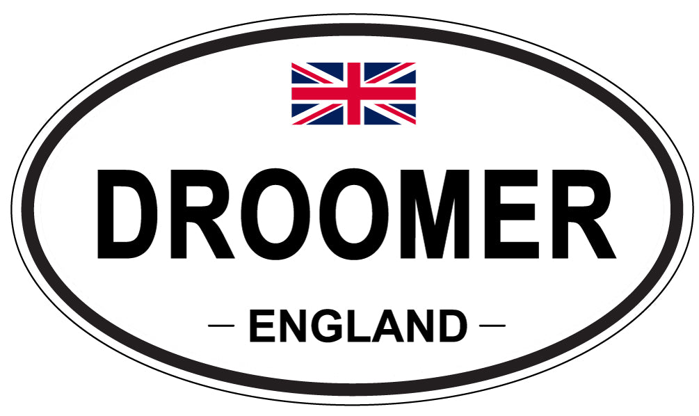 DROOMER, England - Oval Magnet