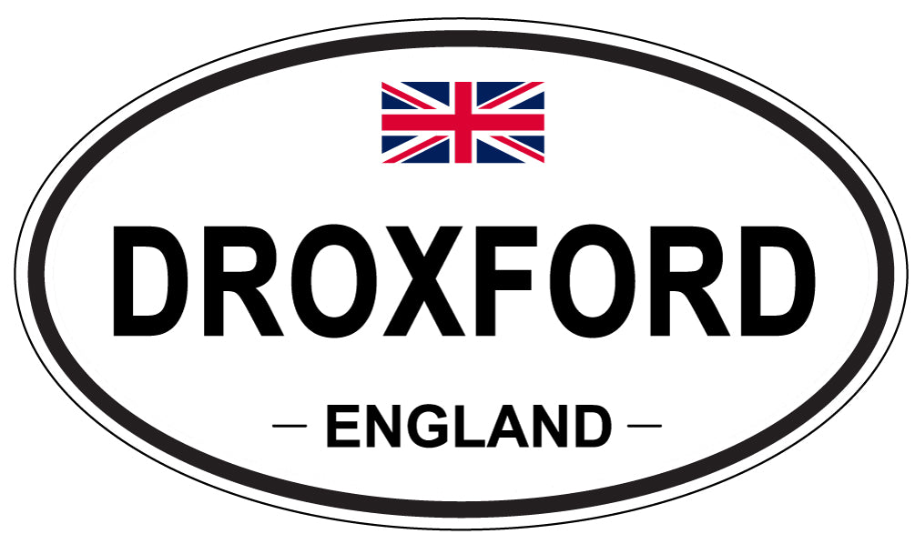 DROXFORD, ENGLAND - Oval Sticker