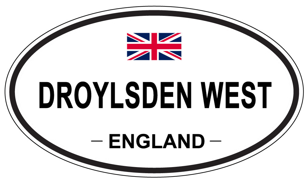 DROYLSDEN WEST, England - Oval Magnet