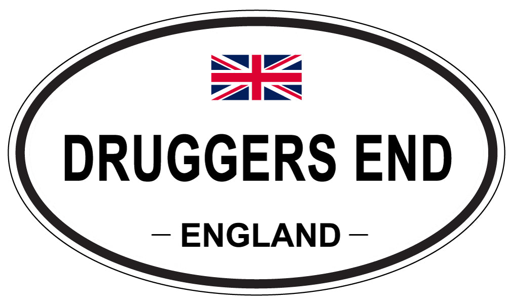 DRUGGERS END, ENGLAND - Oval Sticker