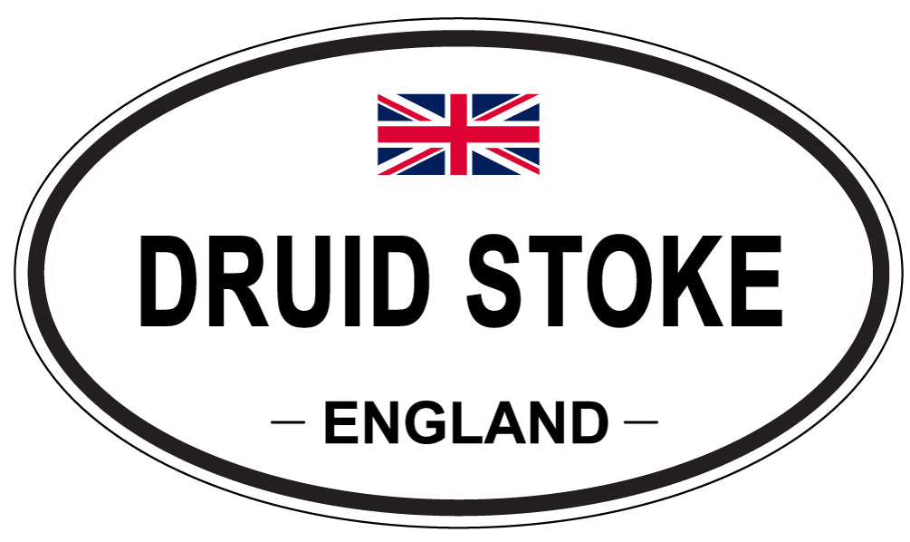 DRUID STOKE, England - Oval Magnet
