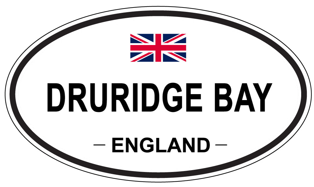 DRURIDGE BAY, England - Oval Magnet