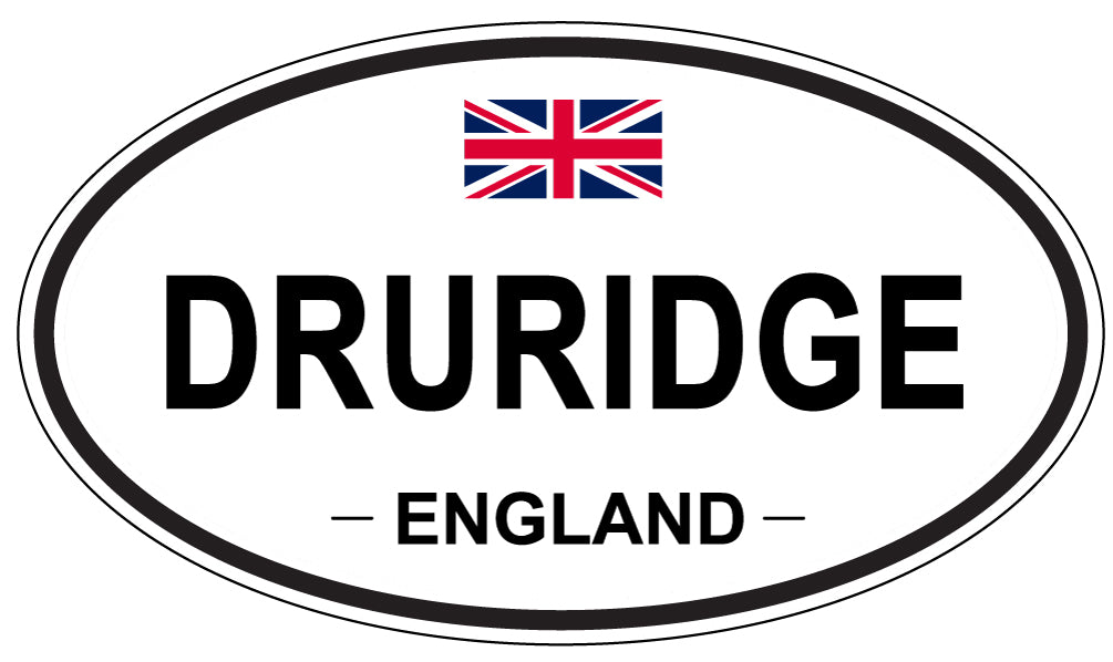 DRURIDGE, England - Oval Magnet